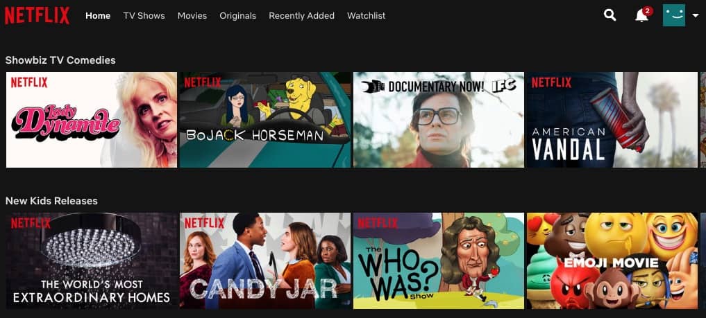 A Sampling of Netflix's American Content Offerings
