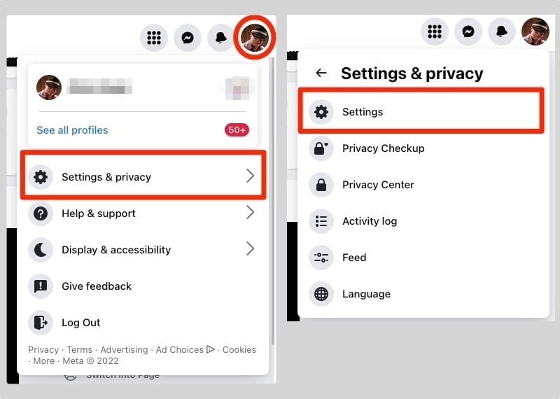 Facebook Settings and Privacy Settings